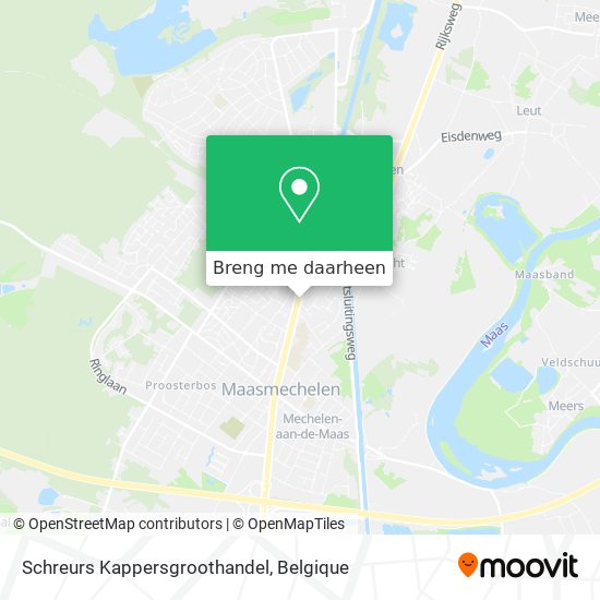 Schreurs Kappersgroothandel kaart