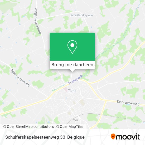 Schuiferskapelsesteenweg 33 kaart