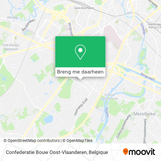 Confederatie Bouw Oost-Vlaanderen kaart