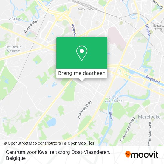 Centrum voor Kwaliteitszorg Oost-Vlaanderen kaart