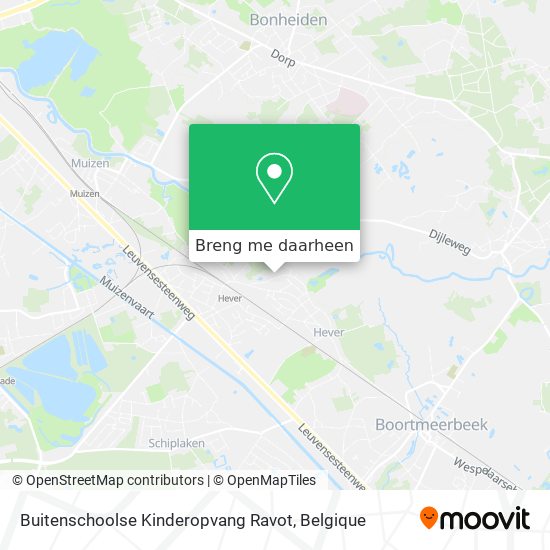 Buitenschoolse Kinderopvang Ravot kaart