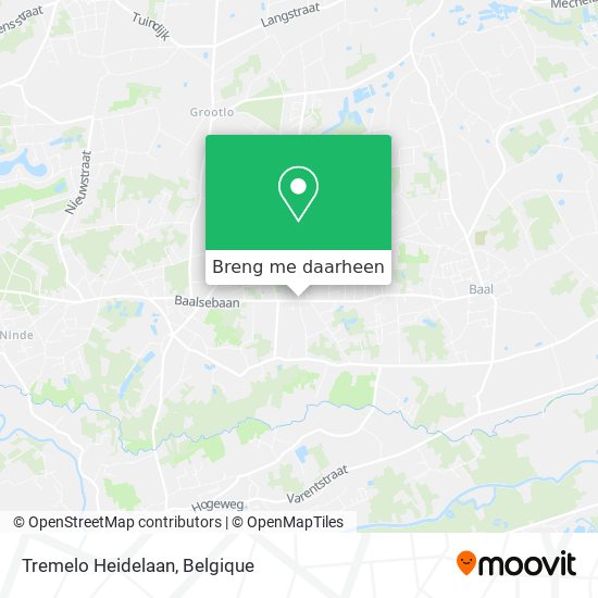 Tremelo Heidelaan kaart