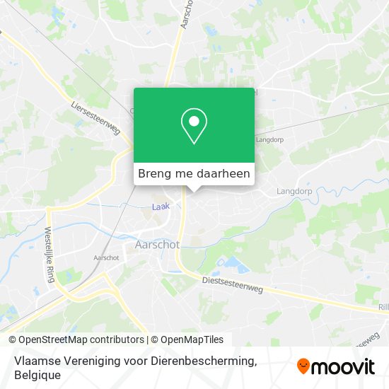 Vlaamse Vereniging voor Dierenbescherming kaart