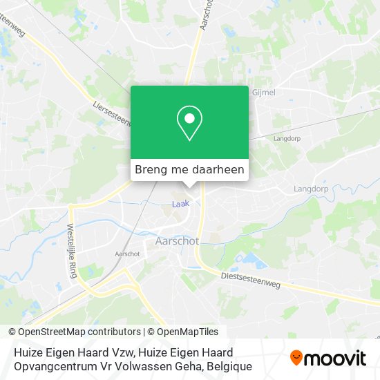 Huize Eigen Haard Vzw, Huize Eigen Haard Opvangcentrum Vr Volwassen Geha kaart