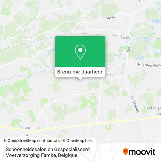 Schoonheidssalon en Gespecialiseerd Voetverzorging Famke kaart