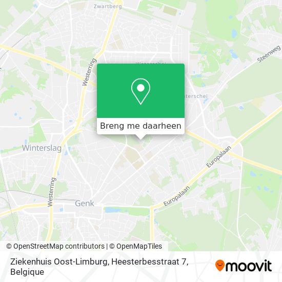 Ziekenhuis Oost-Limburg, Heesterbesstraat 7 kaart