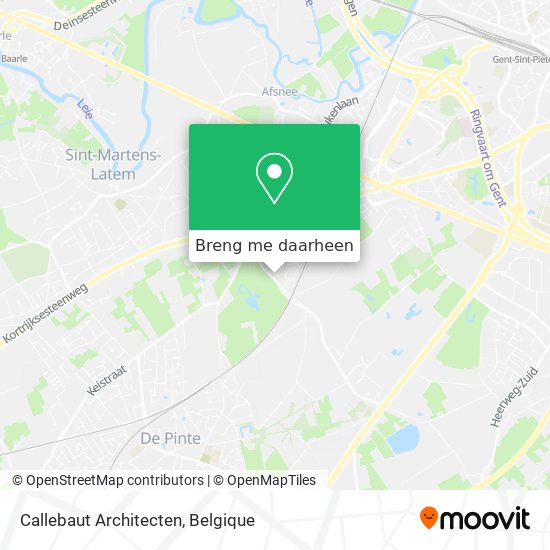 Callebaut Architecten kaart