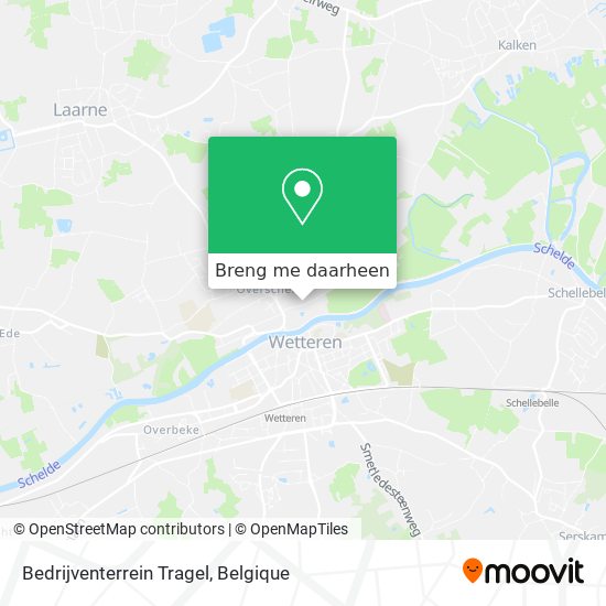 Bedrijventerrein Tragel kaart