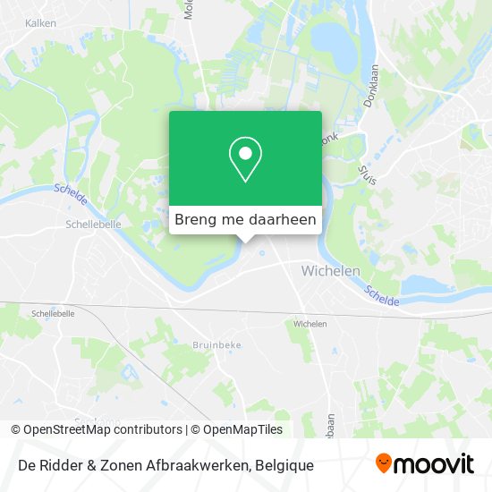 De Ridder & Zonen Afbraakwerken kaart