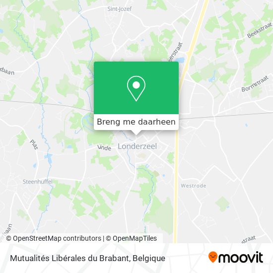 Mutualités Libérales du Brabant kaart