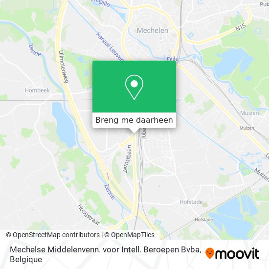 Mechelse Middelenvenn. voor Intell. Beroepen Bvba kaart