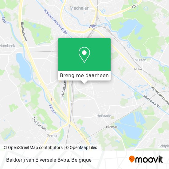 Bakkerij van Elversele Bvba kaart