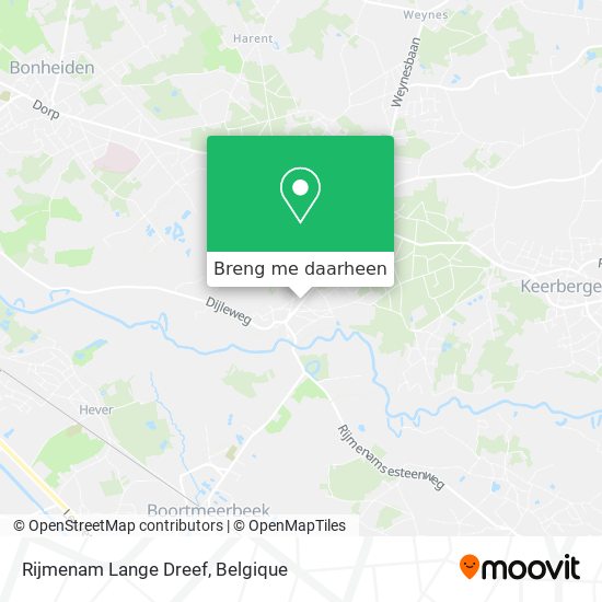 Rijmenam Lange Dreef kaart
