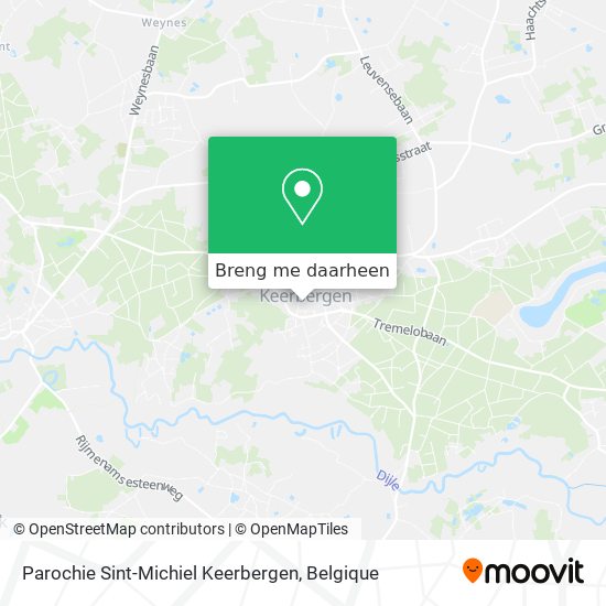 Parochie Sint-Michiel Keerbergen kaart