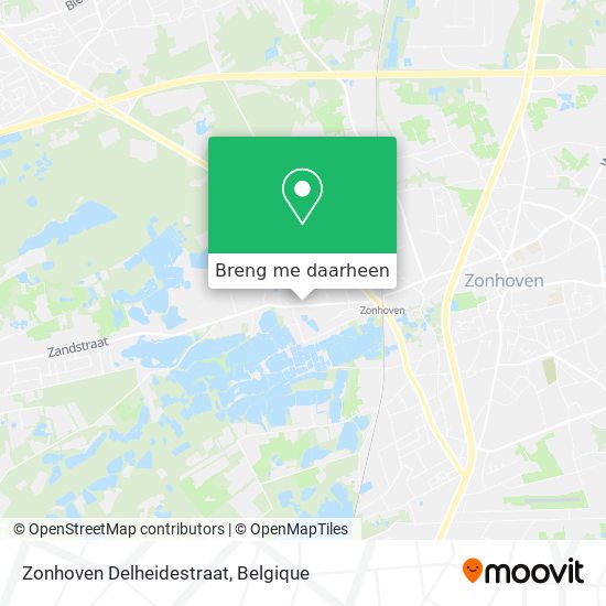 Zonhoven Delheidestraat kaart