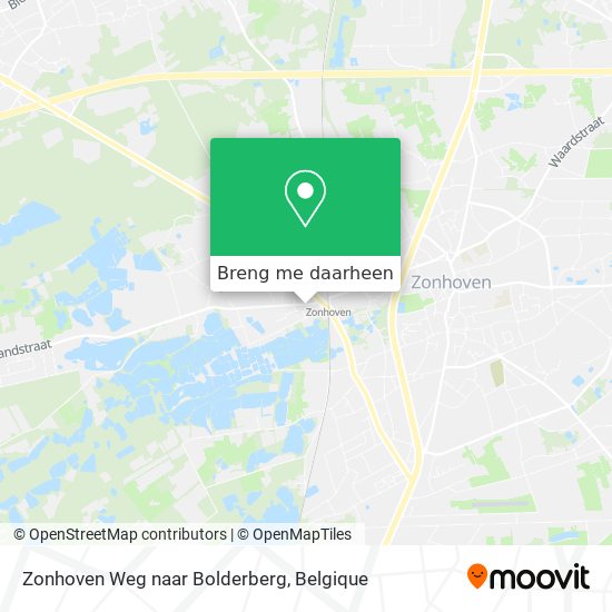 Zonhoven Weg naar Bolderberg kaart