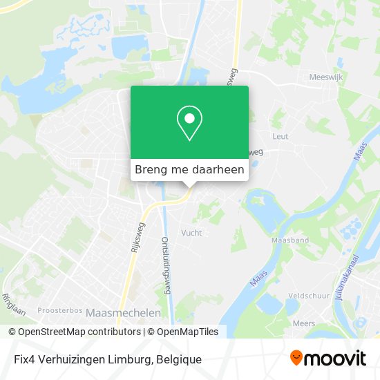 Fix4 Verhuizingen Limburg kaart