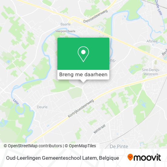 Oud-Leerlingen Gemeenteschool Latem kaart