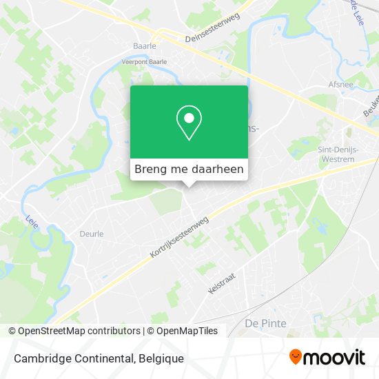 Cambridge Continental kaart