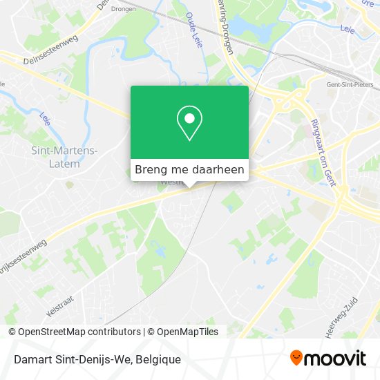 Damart Sint-Denijs-We kaart