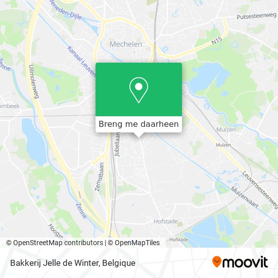 Bakkerij Jelle de Winter kaart