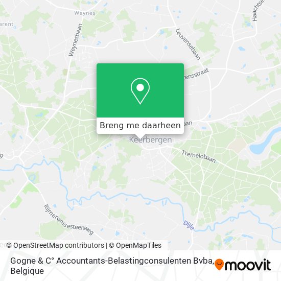 Gogne & C° Accountants-Belastingconsulenten Bvba kaart