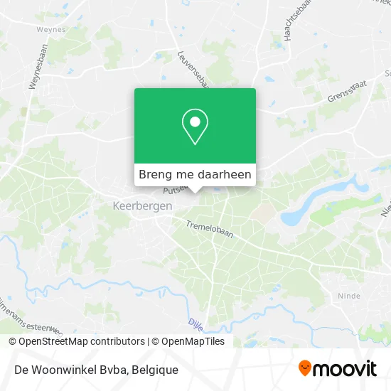 De Woonwinkel Bvba kaart