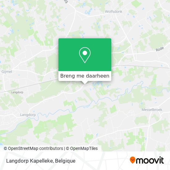 Langdorp Kapelleke kaart