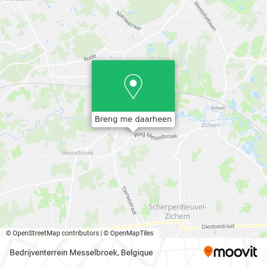 Bedrijventerrein Messelbroek kaart
