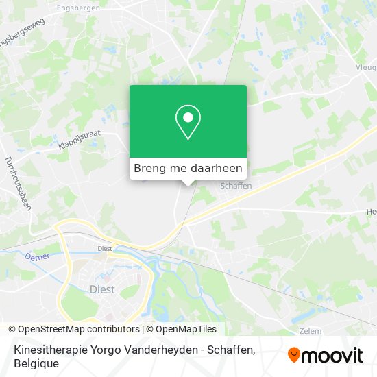 Kinesitherapie Yorgo Vanderheyden - Schaffen kaart