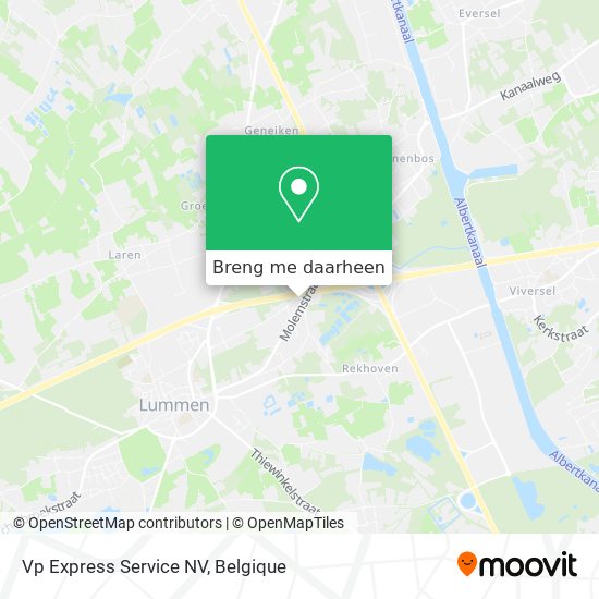 Vp Express Service NV kaart