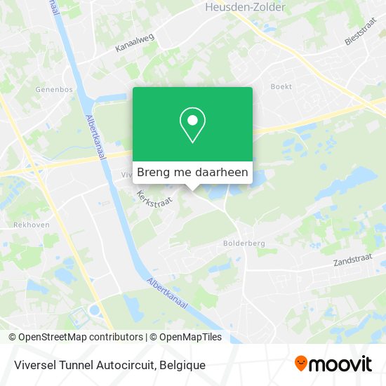 Viversel Tunnel Autocircuit kaart