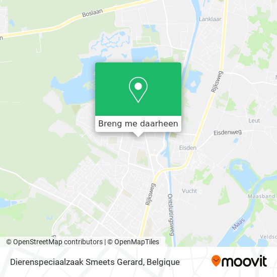 Dierenspeciaalzaak Smeets Gerard kaart