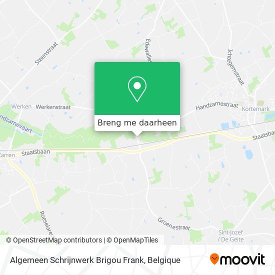 Algemeen Schrijnwerk Brigou Frank kaart