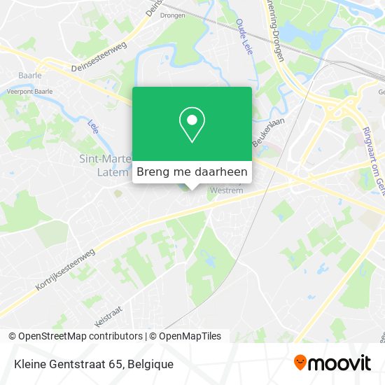 Kleine Gentstraat 65 kaart