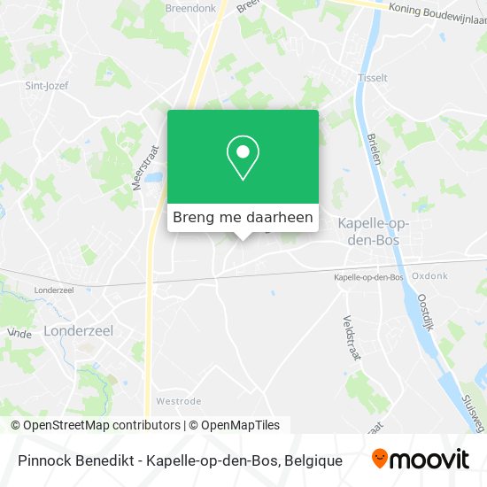 Pinnock Benedikt - Kapelle-op-den-Bos kaart