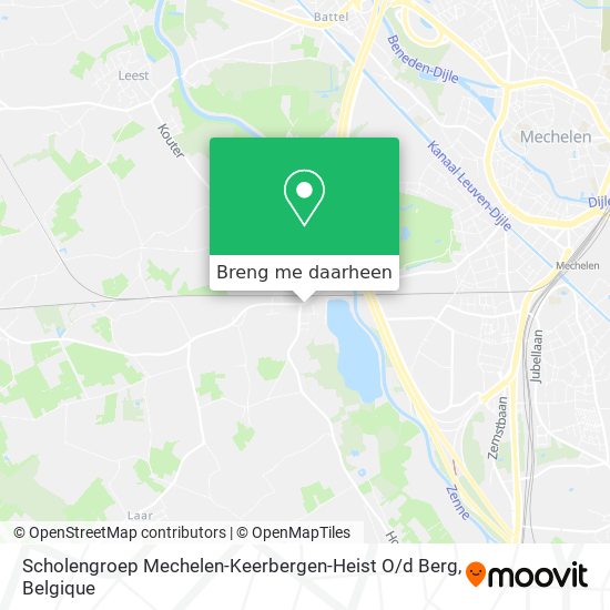 Scholengroep Mechelen-Keerbergen-Heist O / d Berg kaart