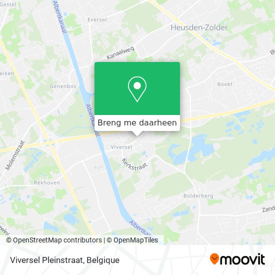 Viversel Pleinstraat kaart