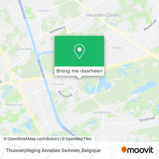 Thuisverpleging Annelies Swinnen kaart