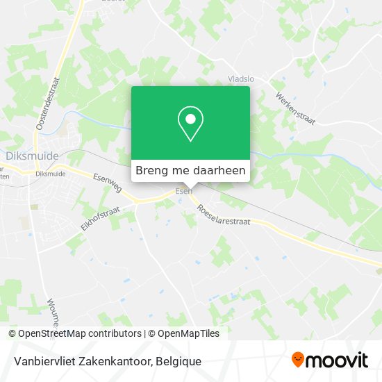 Vanbiervliet Zakenkantoor kaart