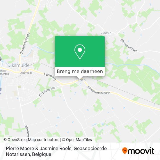 Pierre Maere & Jasmine Roels, Geassocieerde Notarissen kaart