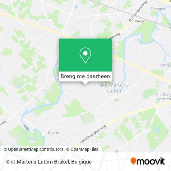 Sint-Martens-Latem Brakel kaart