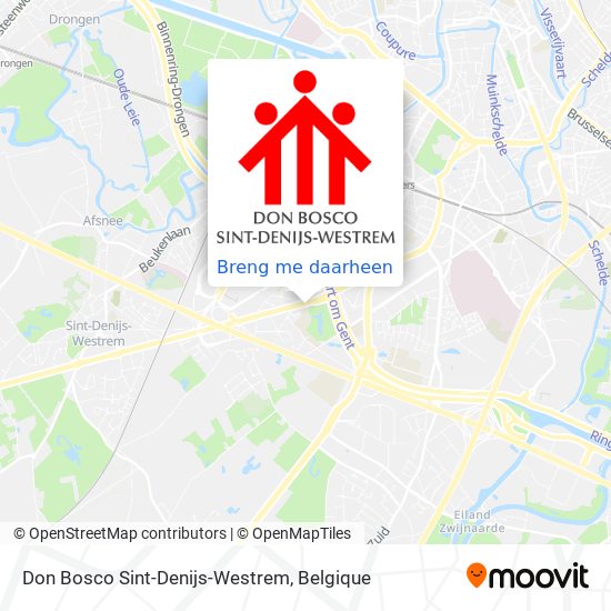 Don Bosco Sint-Denijs-Westrem kaart