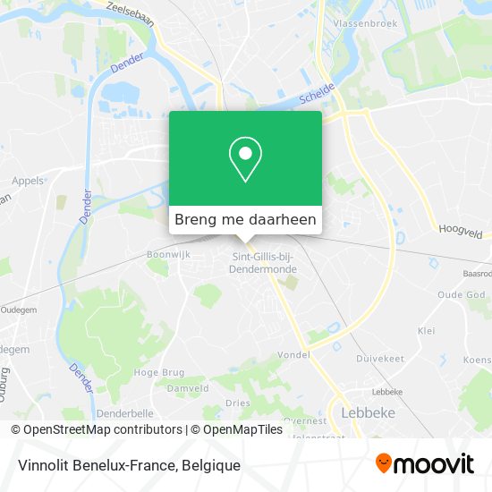 Vinnolit Benelux-France kaart