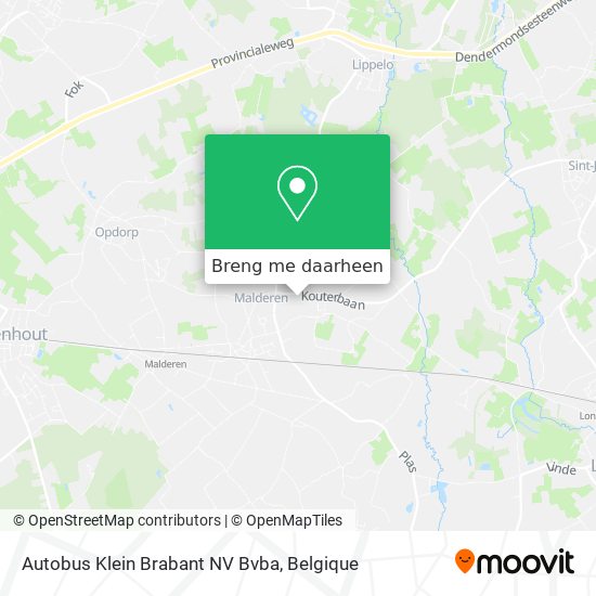 Autobus Klein Brabant NV Bvba kaart