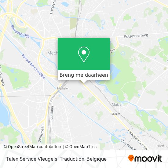 Talen Service Vleugels, Traduction kaart