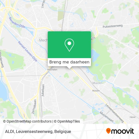 ALDI, Leuvensesteenweg kaart