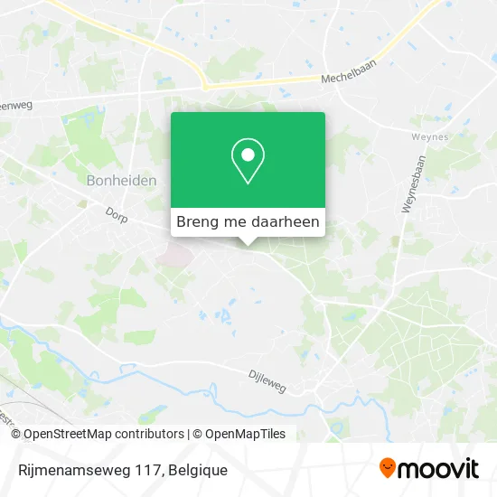 Rijmenamseweg 117 kaart