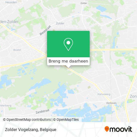 Zolder Vogelzang kaart