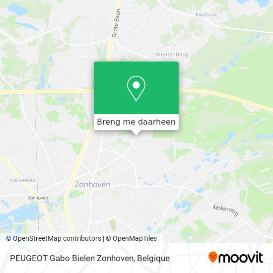 PEUGEOT Gabo Bielen Zonhoven kaart